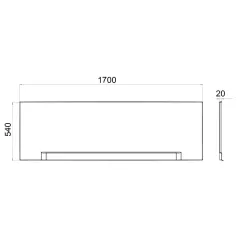 Панель фронтальная 1ACREAL Дюна (London) 170
