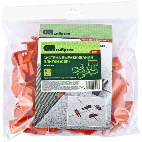 СВП СИБРТЕХ зажим 100шт (88055)