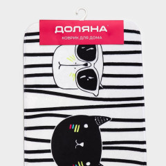 Коврик для ванной 450х1200мм ДОЛЯНА Коты (3542593)