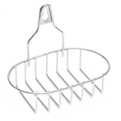 Мыльница ДОЛЯНА подвесная овальная, серебристая (2506496)