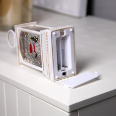 Фигурка декоративная Снеговик 7,5х13х4,3см свечение теплое белое (9591268)