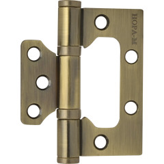 Петля накладная НОРА-М 75*60*2,5 AB ст.бронза(03554)