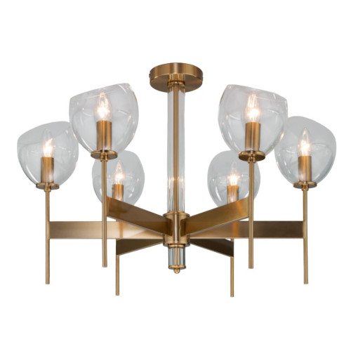 Светильник EUROSVET 60130/6 латунь