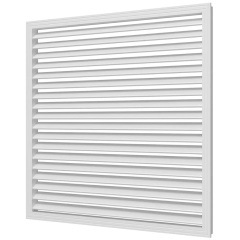 Радиаторная вентиляционная решетка из ПВХ П6060Р сер.