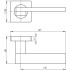 Ручки раздельные ARMADILLO SENA SQ002-21CP-8 хром (20355)