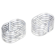 Кольцо для шторок в ванну ВИОЛЕТПЛАСТ уп. 12шт, прозрачн