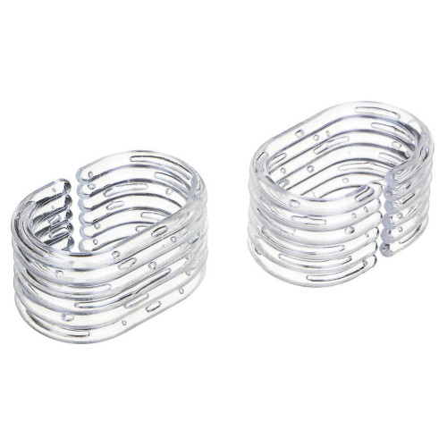 Кольцо для шторок в ванну ВИОЛЕТПЛАСТ уп. 12шт, прозрачн