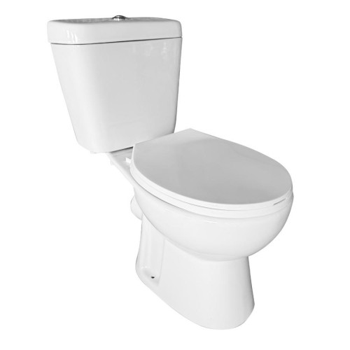 Унитаз-компакт EVA GOLD А2102 белый, безободковый, прямой вып., сид. полипропилен