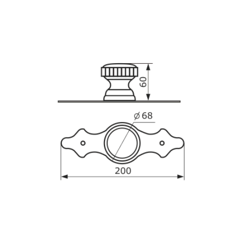 /Ручка декоративная Домарт мод. 7 черный (13665)