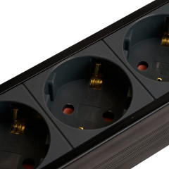 Фильтр сетевой Stekker 6 роз. 16A 3м черный HM22-61-03 Techno 50160