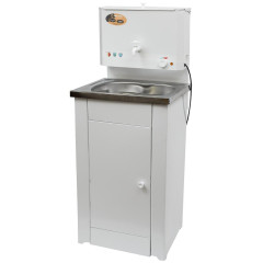 Умывальник дачный ВИХРЬ КОМФОРТ (74/4/6) с подогревом, нержавеющая мойка, цвет белый