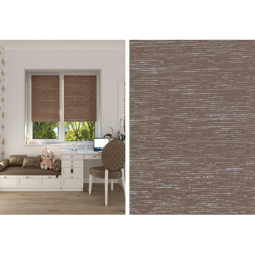 Рулонные жалюзи Гелакси 52*160/175 цвет какао