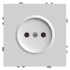 Розетка 2P ЭМИЛИ шторки белый RST16-5109-01
