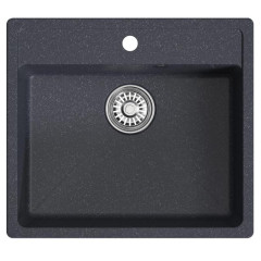 Мойка комп. MIXLINE ML-GM15 500х560x180мм, антрацит, сифон