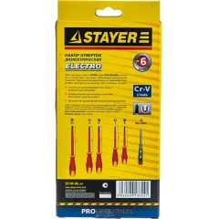 Набор отверток диэлектр. STAYER 6 шт (25145-H6)