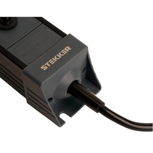 Фильтр сетевой Stekker 3 роз. 16A 3м черный HM22-31-03 Techno 50154