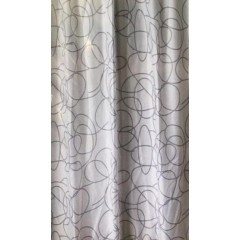 Шторка для ванной ZALEL серый фон 180x200см