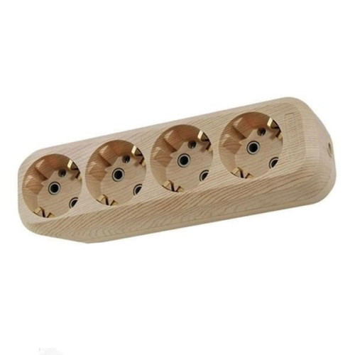 Колодка 4-пост. 2Р+Е сосна 16А TDM SQ1806-0051