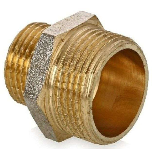 Ниппель-переходник латунный ф 1