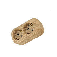 Колодка 2-пост. 2Р+Е сосна 16А TDM SQ1806-0046