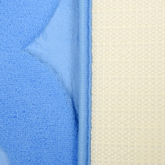 |Коврик для ванной 450х750мм VORTEX Bath с памятью h ворса=1,2см синий(24119)