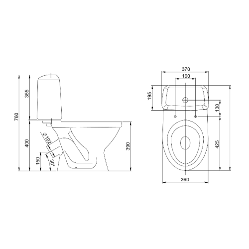 Унитаз-компакт SANTERI 