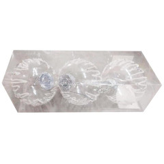 Шары новогодние набор 3шт 8см 