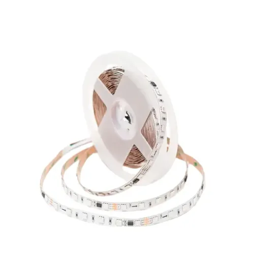 Светодиодная лента 24V APEYRON 14,4W/m 60Led/m IP20 RGB 5м бел б/п+Лента св/д адрес+пульт 10-93