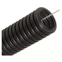 Труба ПНД гофр. с протяжкой ф 40мм черная ДКС (20м)(107798)