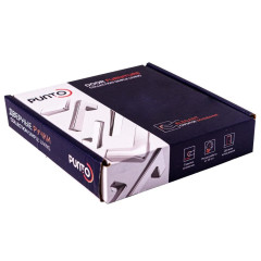 Ручки раздельные PUNTO K.EL.Q27.GANT SSC-16 сатин.хром (60343)