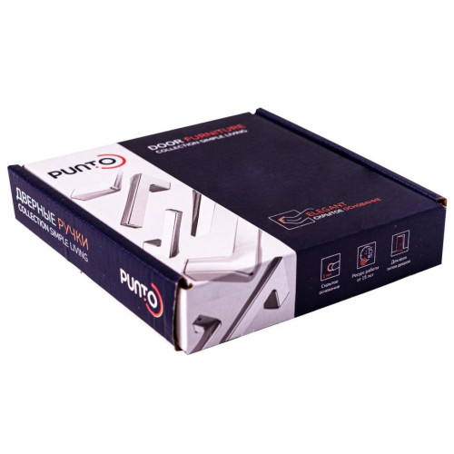 Ручки раздельные PUNTO K.EL.Q27.GANT SSC-16 сатин.хром (60343)