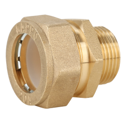 Муфта обжимная латунная GAPPO ф 25 мм х 1