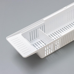 Полка на ванну TOYS, 57-89 см, цвет снежно-белый (1144721)