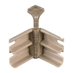 Угол внутренний для вспененного плинтуса Классик Софт 80мм/Дуб капучино 219