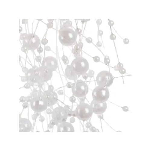 Бусы новогодние 200см Жемчужинки белые Y4-9449 (502898)