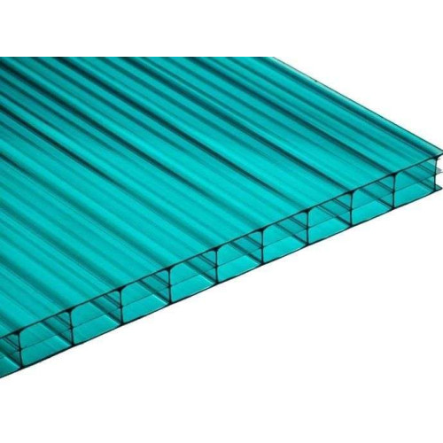 Поликарбонат  сотовый  6мм бирюза 12*2,1м (10лет) Продаётся КРАТНО 3м!!!