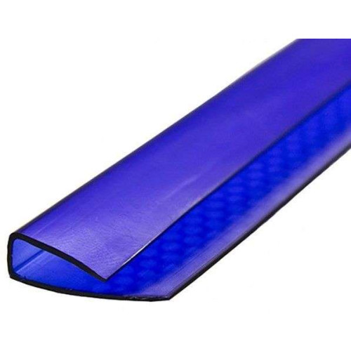 Поликарбонат сот. U-профиль 4мм, 2.1м синий