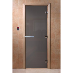 Дверь банная DoorWood 80*200 Графит(*8)