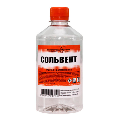Сольвент НижегородХимПром ПЭТ 0,5 л, 0,319 кг