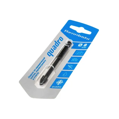 Сверло по керамограниту и стеклу RB Quadro 8мм (676108)