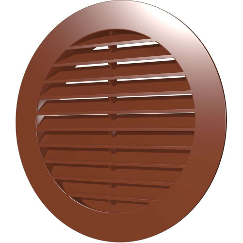 Решетка наружная ASA вентиляционная круглая D130 с фланцем D100 10РКН терр.