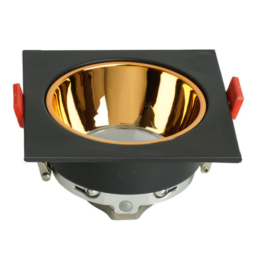 Свет. точ. Feron DL3112 MR16 квадрат черный/золото(51409)