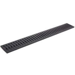 АЛЬТА ДС решетка канала пластиковая (черная) 0,998*0,130*0,022 м