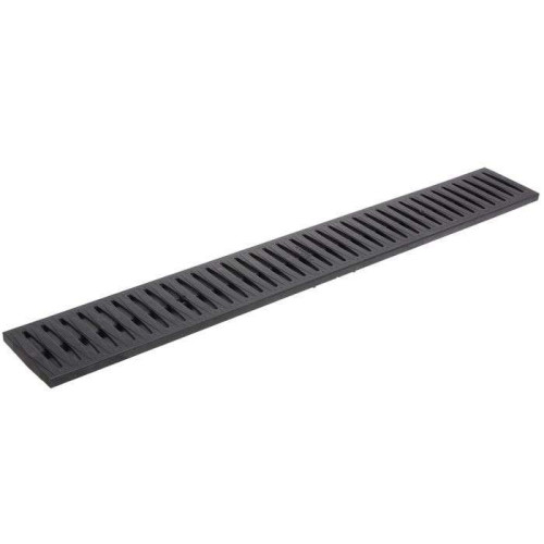 АЛЬТА ДС решетка канала пластиковая (черная) 0,998*0,130*0,022 м