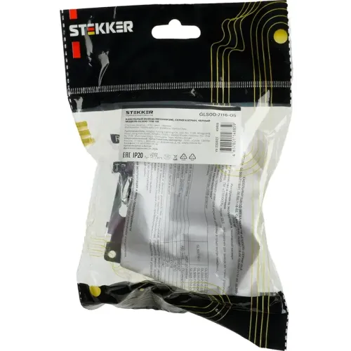 Розетка вывода кабеля Катрин черный GLS00-7116-05