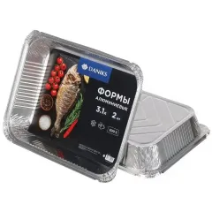 Форма для запекания Daniks алюминий 2шт 3,1л прямоугольная (462887)