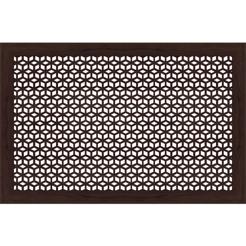 Радиаторная вентиляционная решетка из МДФ STELLA Илона 90*60 венге