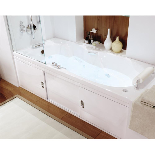 Экран для ванны МДФ купе 150 см белый ALAVANN Still