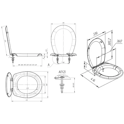 Сиденье для унитаза ИНКОЭР 