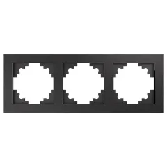 Рамка 3-пост Катрин стекло графит GFR00-7003-06